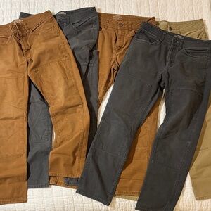 REI CO-OP Trail Pants - Black, Brown, Tan (5 Pairs)